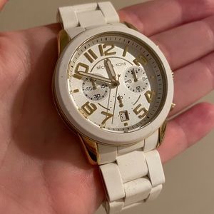 White/Gold Michael Kors Watch
